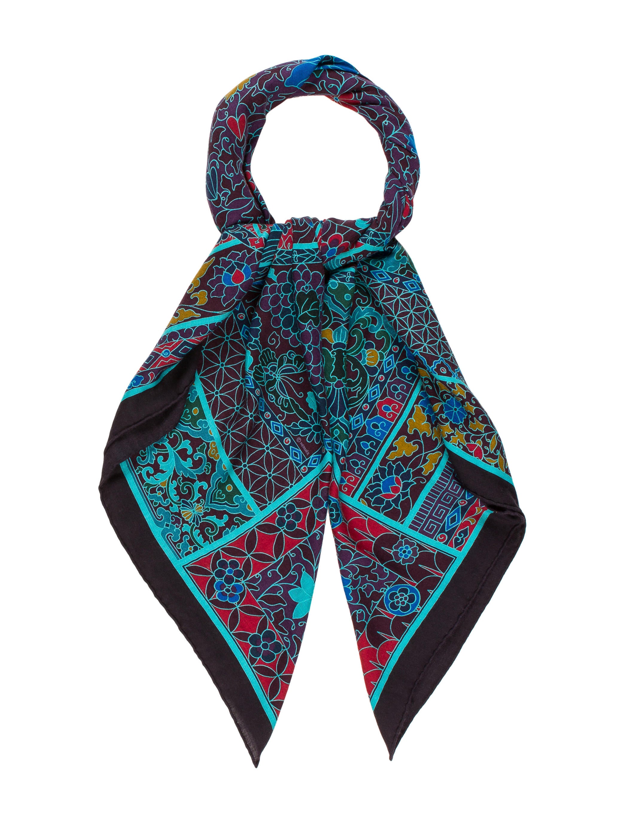 Hermès Collections Impériales Cashmere Silk Shawl Accessories