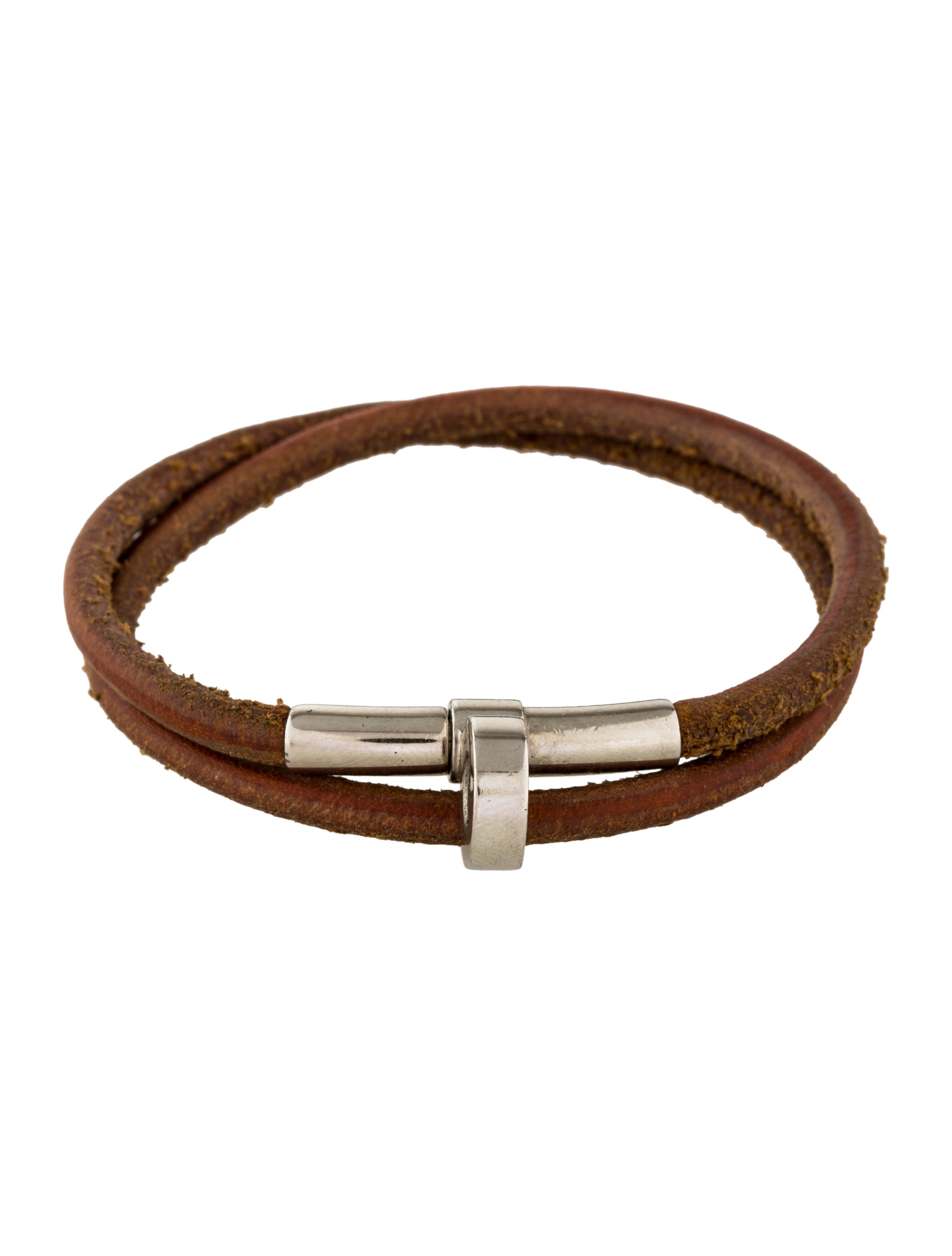 Hermès Kite Double Tour Leather Cord Bracelet Bracelets HER103602