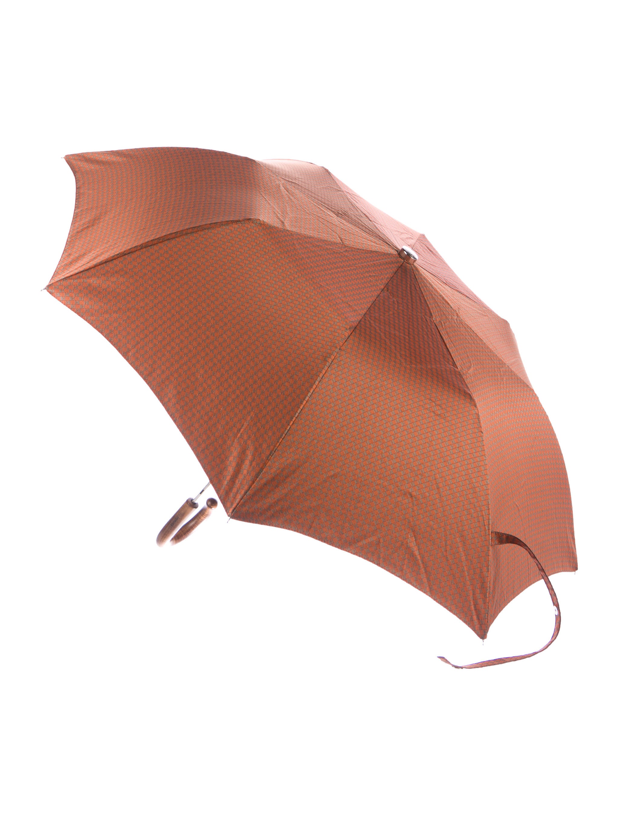 Hermès Compact Jacquard Umbrella Accessories HER105016 The RealReal