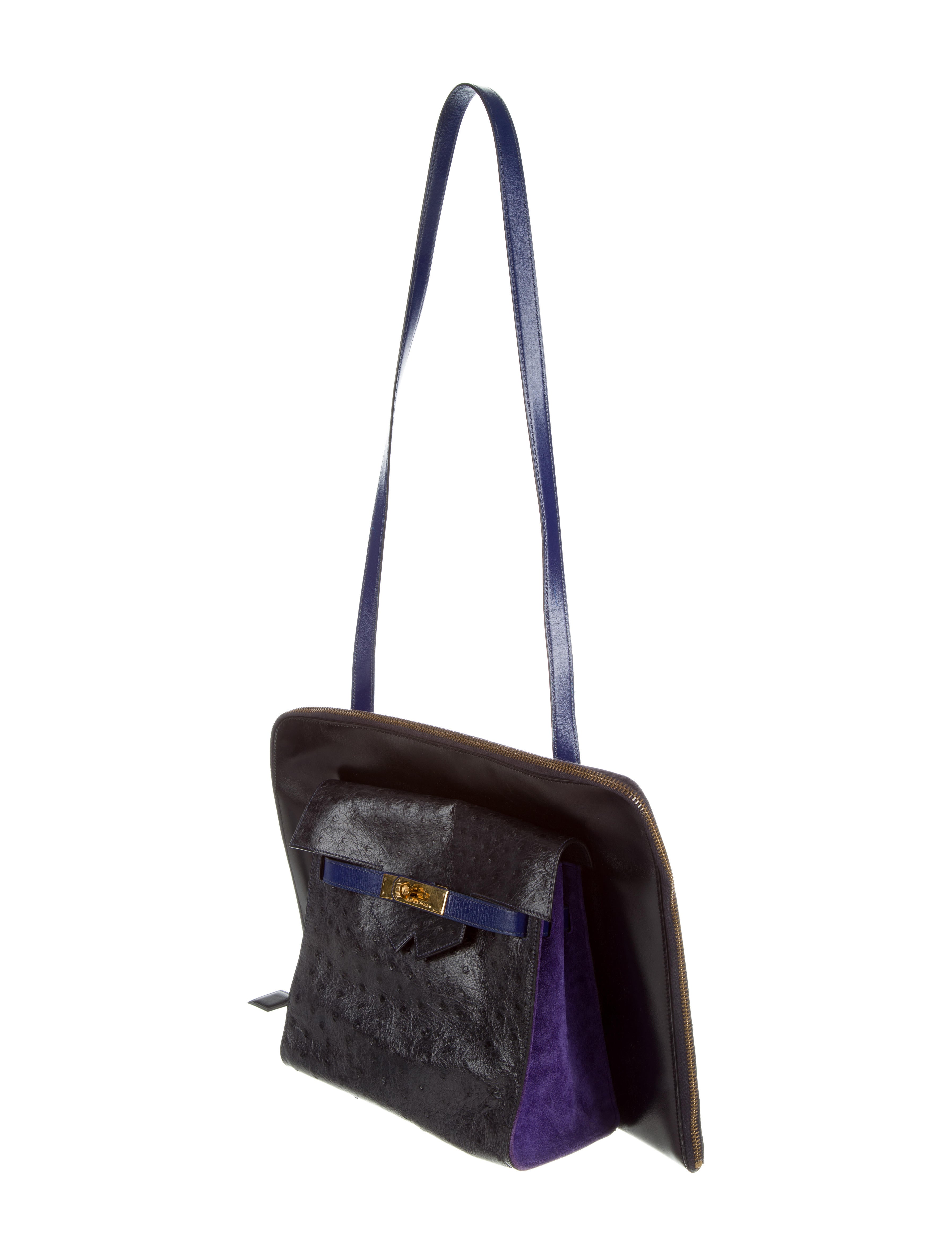 Hermès Ostrich Amsterdam Bag Handbags HER108224 The RealReal