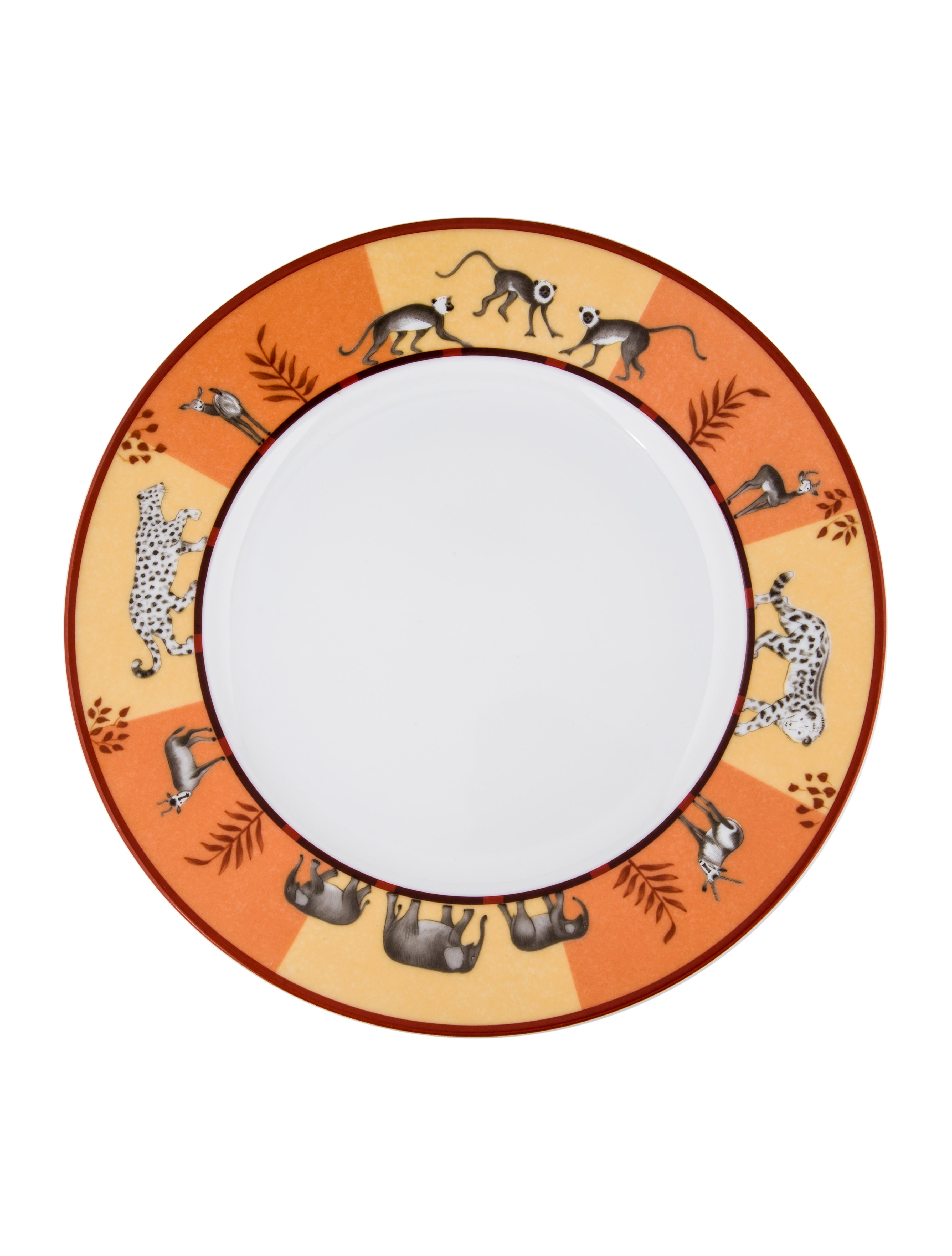 Hermès Pair of Africa Salad Plates Tabletop And Kitchen HER111741
