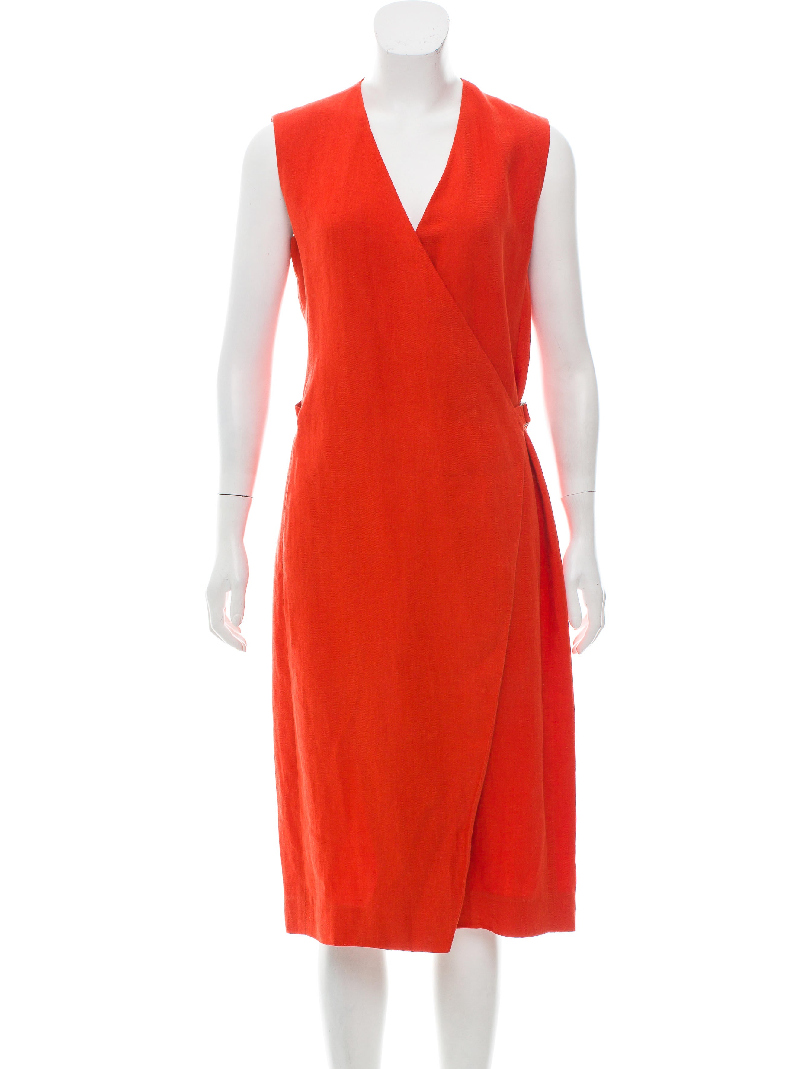 Hermès Midi Wrap Dress Clothing HER112576 The RealReal