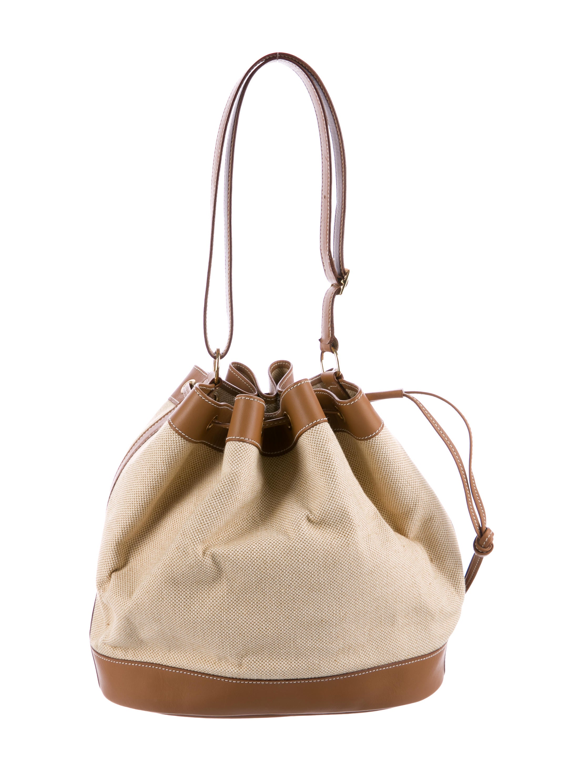 Hermès Toile Market Bag Handbags HER112834 The RealReal