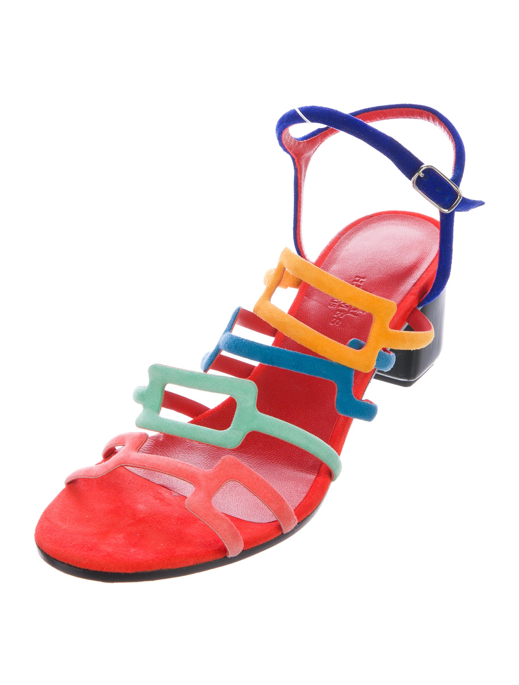 HermÃ¨s 2017 Multicolor Oracle Sandals - Shoes - HER112968 | The RealReal