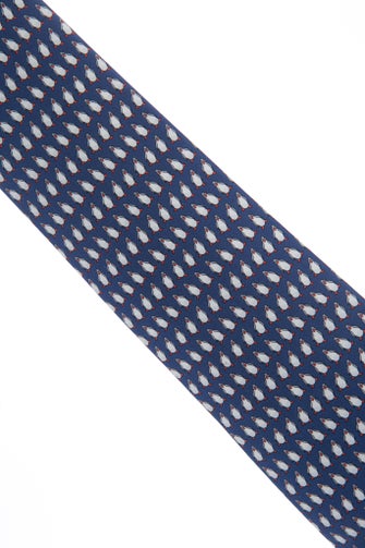 Hermès Silk Penguin Printed Tie