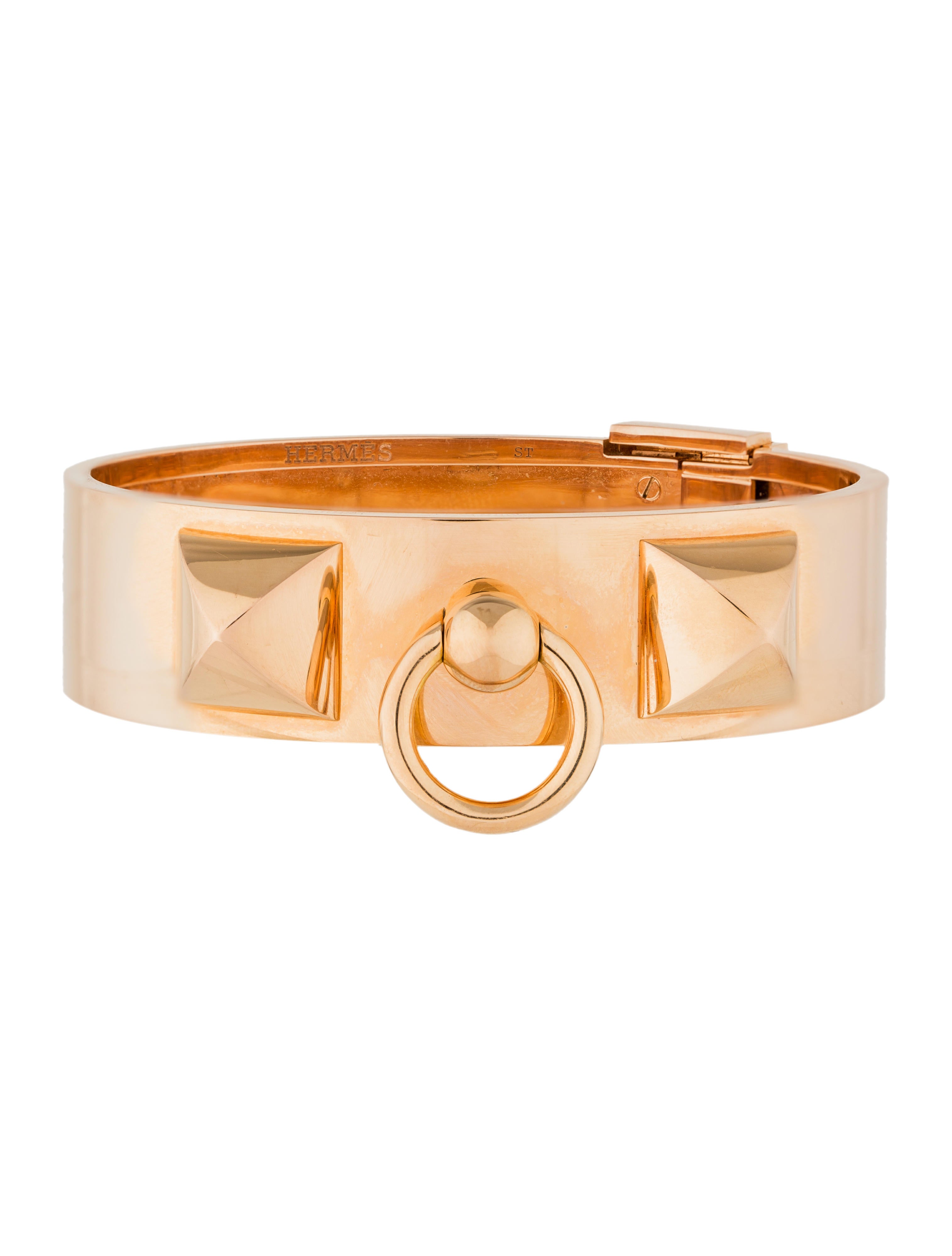 Hermès 18K Collier de Chien Bracelet