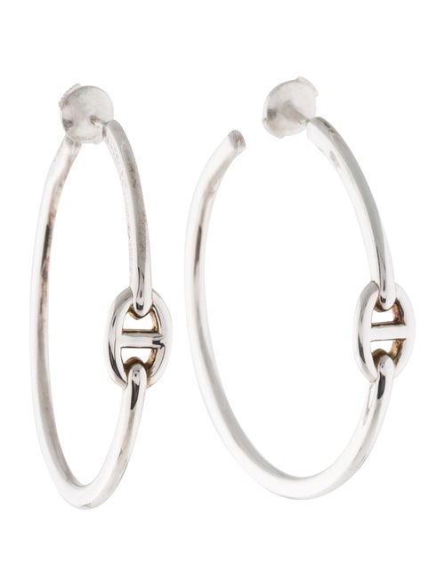 Hermès Chaîne d'Ancre Enchainee Hoop Earrings