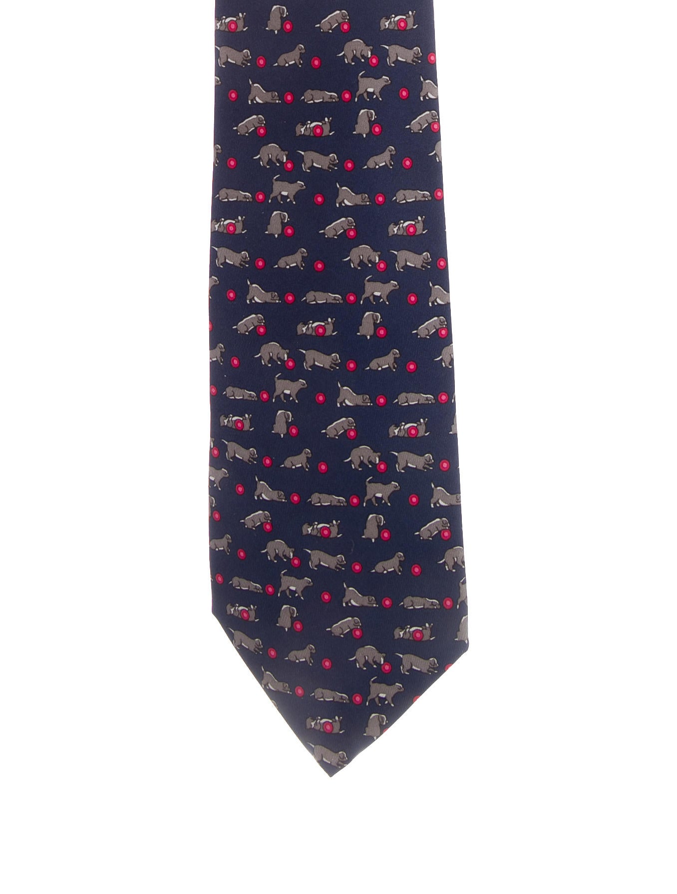 herm 232 s dog print silk tie suiting accessories herm 232 s dog print silk tie suiting accessories