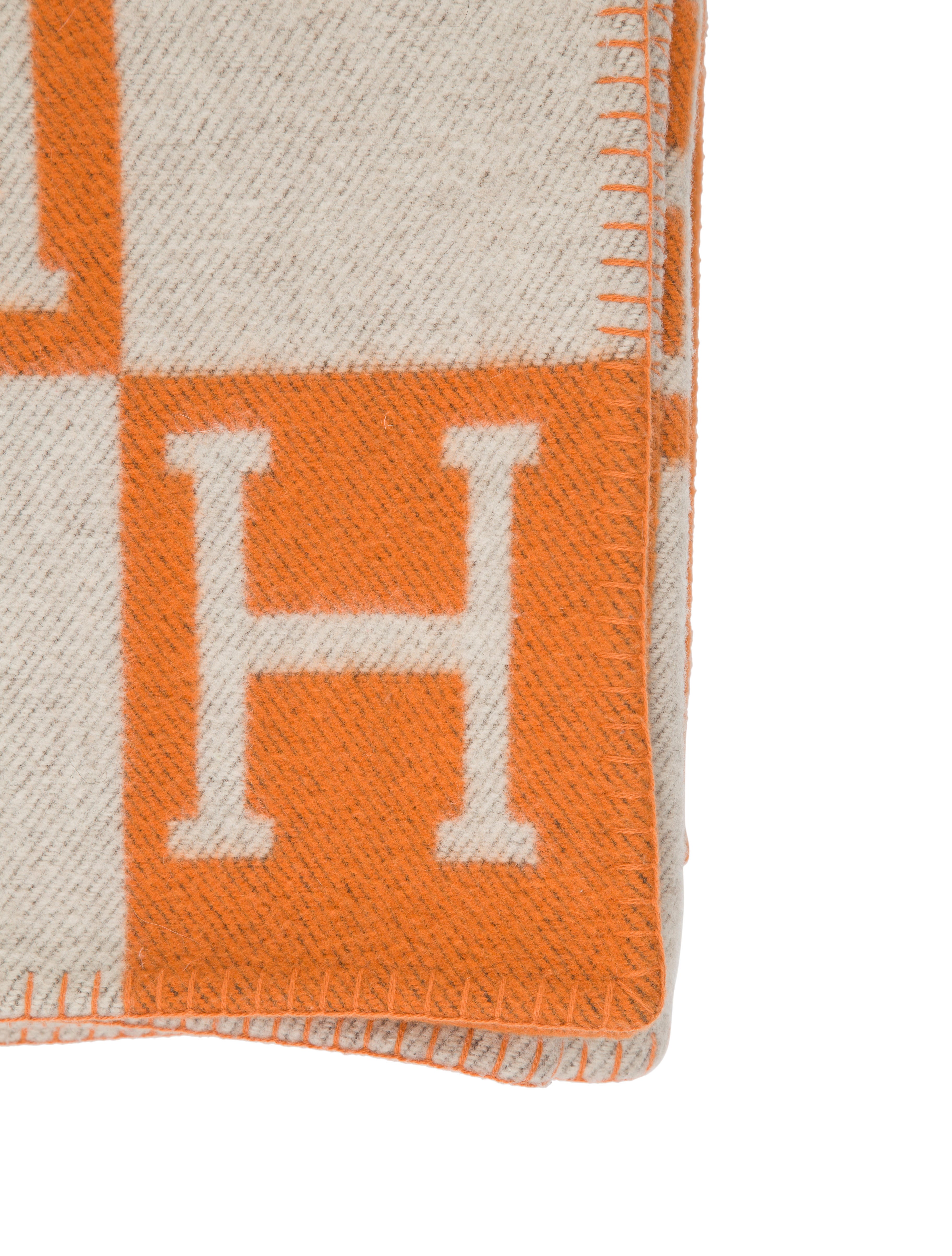Hermès Avalon Throw Blanket Grey Throws, Pillows & Throws HER122103