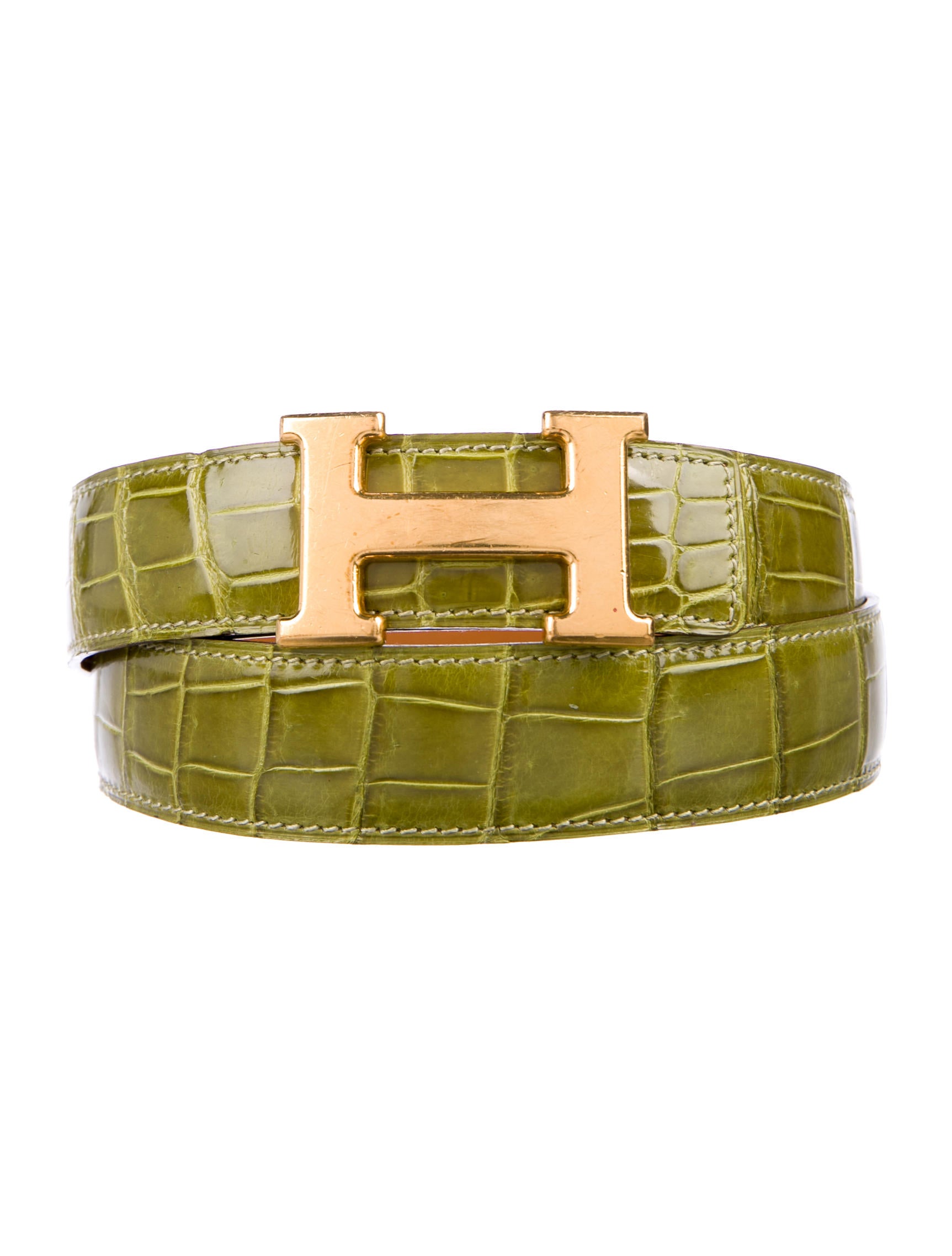Hermès Porosus Crocodile H Belt Kit Accessories HER126530 The
