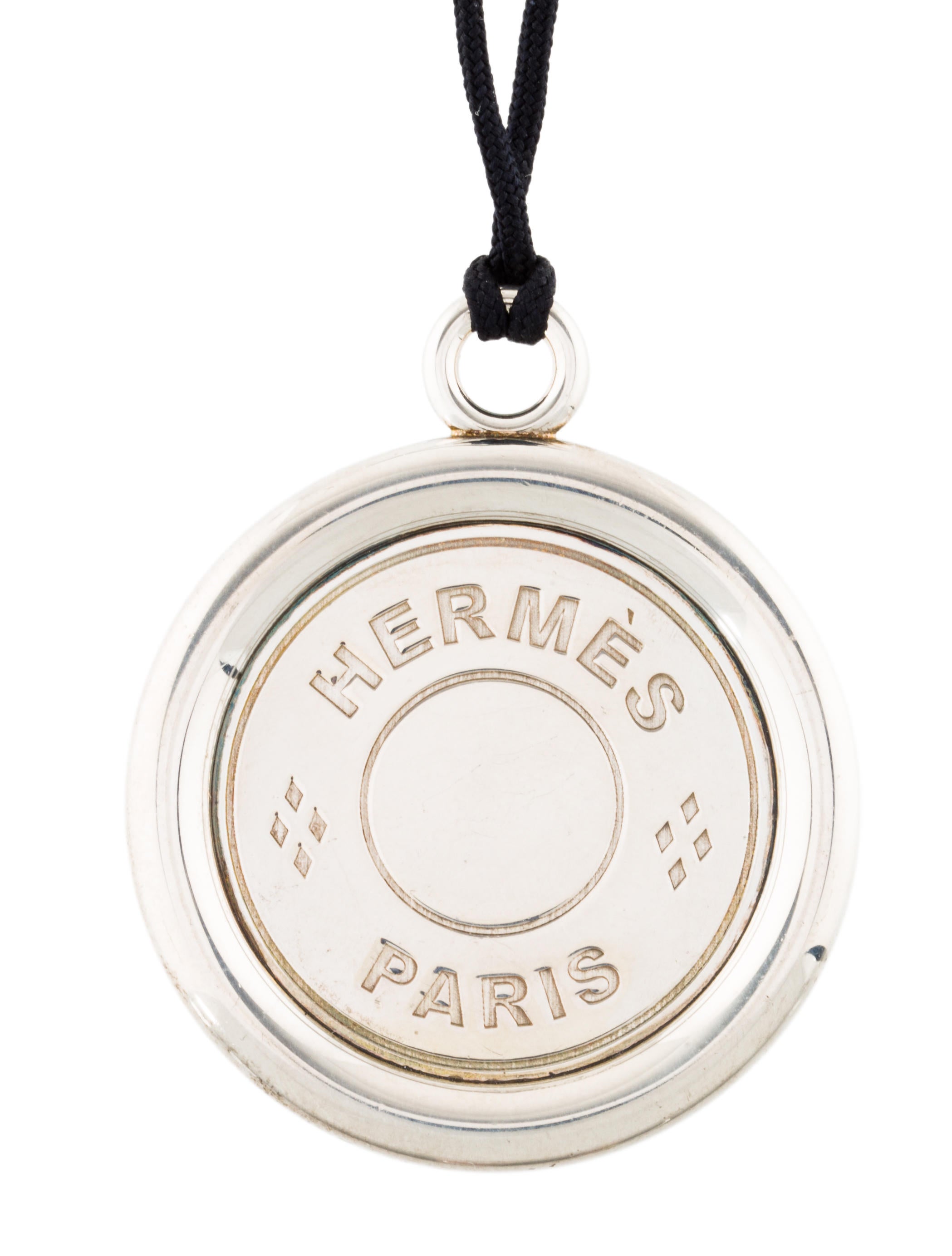 Hermès Clou de Selle Pendant Necklace - Sterling Silver Pendant ...