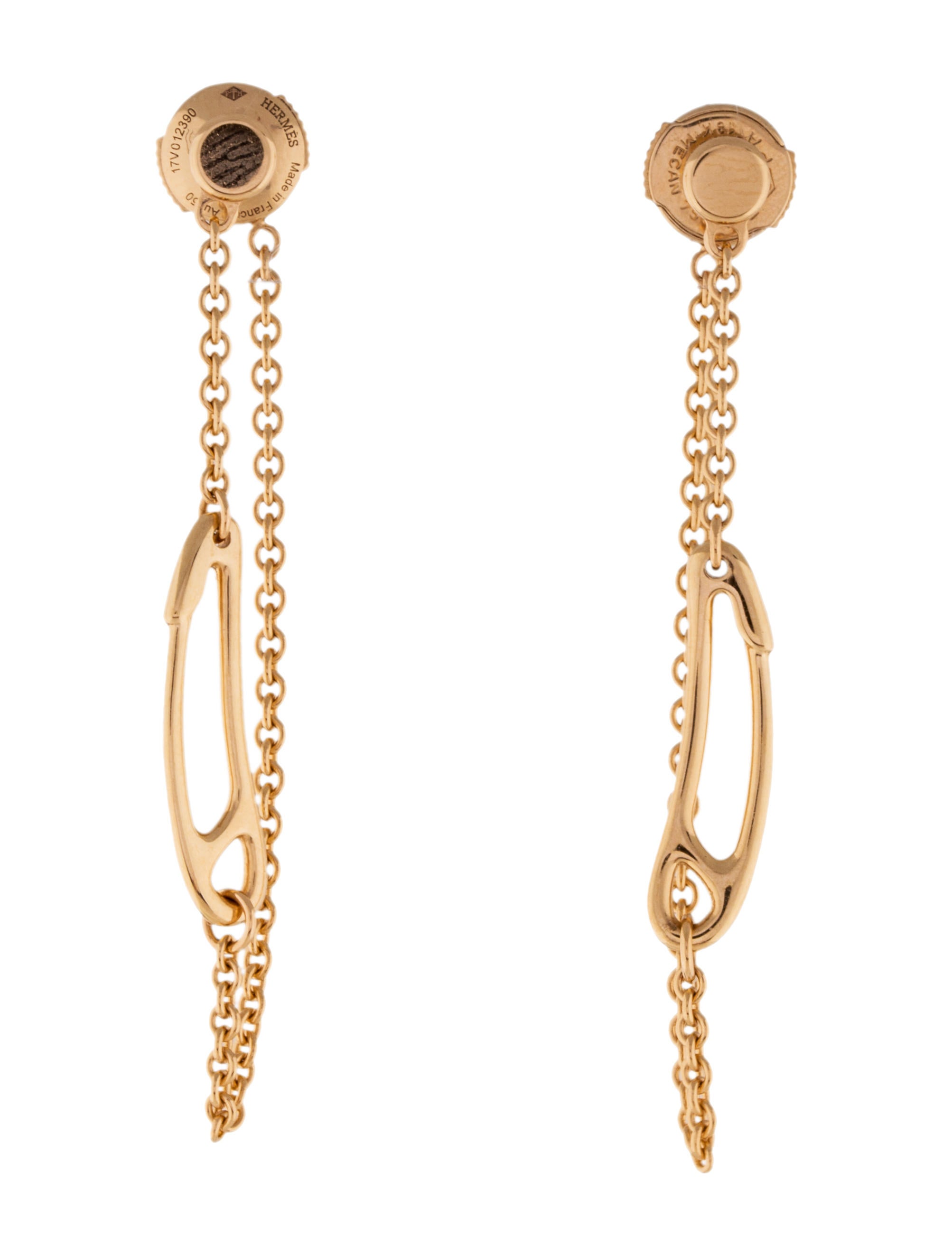 Hermès Chaîne d'Ancre Mini Punk Earrings - 18K Rose Gold