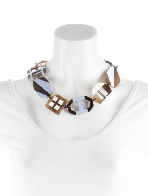 Hermès Opus Horn & Lacquer Necklace