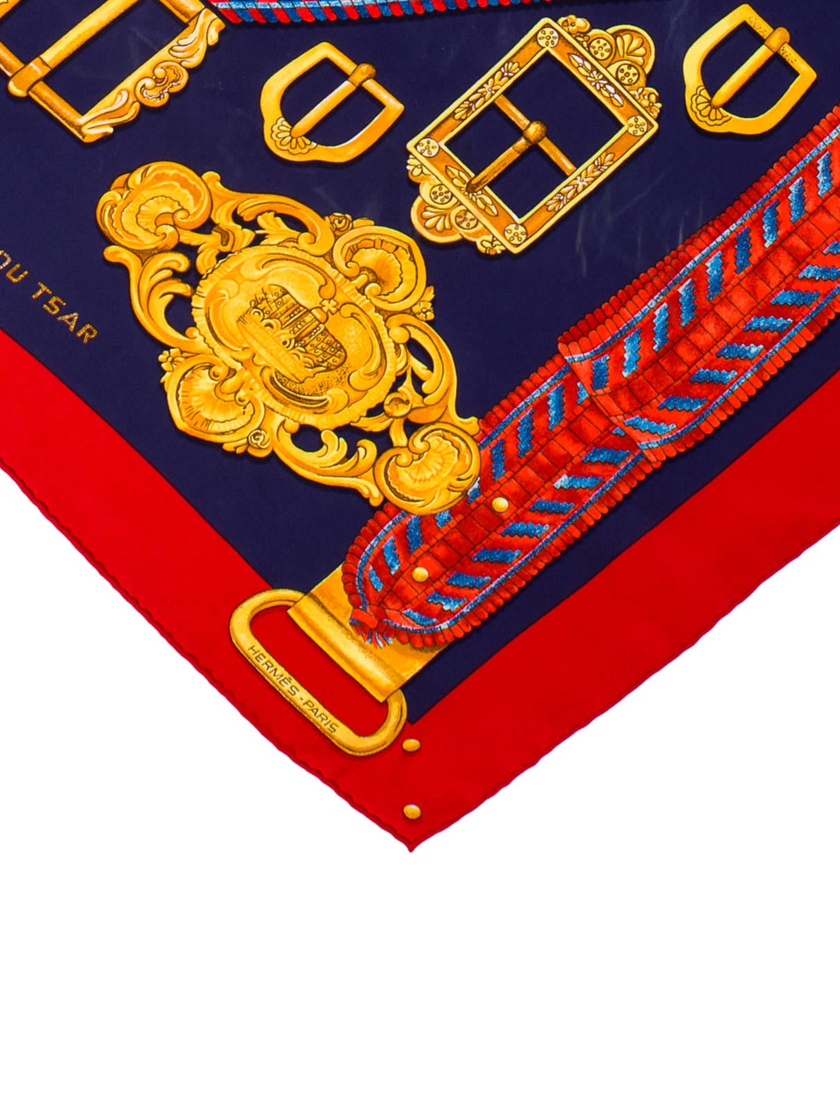 HERMES カレ 90 boucles et galons do tsar HERMES エルメス カレ90 BOUCLES ET GALONS DU TSAR ツァーリの