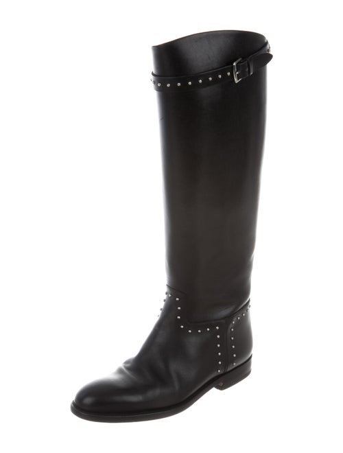 Hermès Leather Mid-Calf Boots