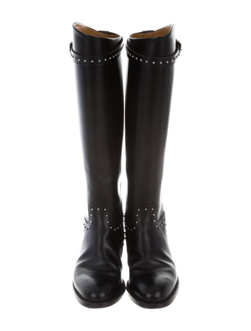 Hermès Leather Mid-Calf Boots