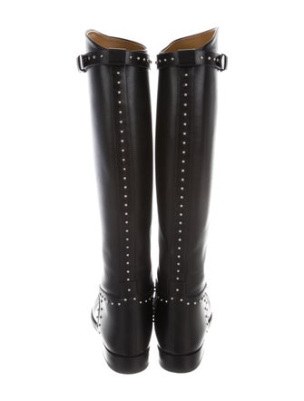 Hermès Leather Mid-Calf Boots