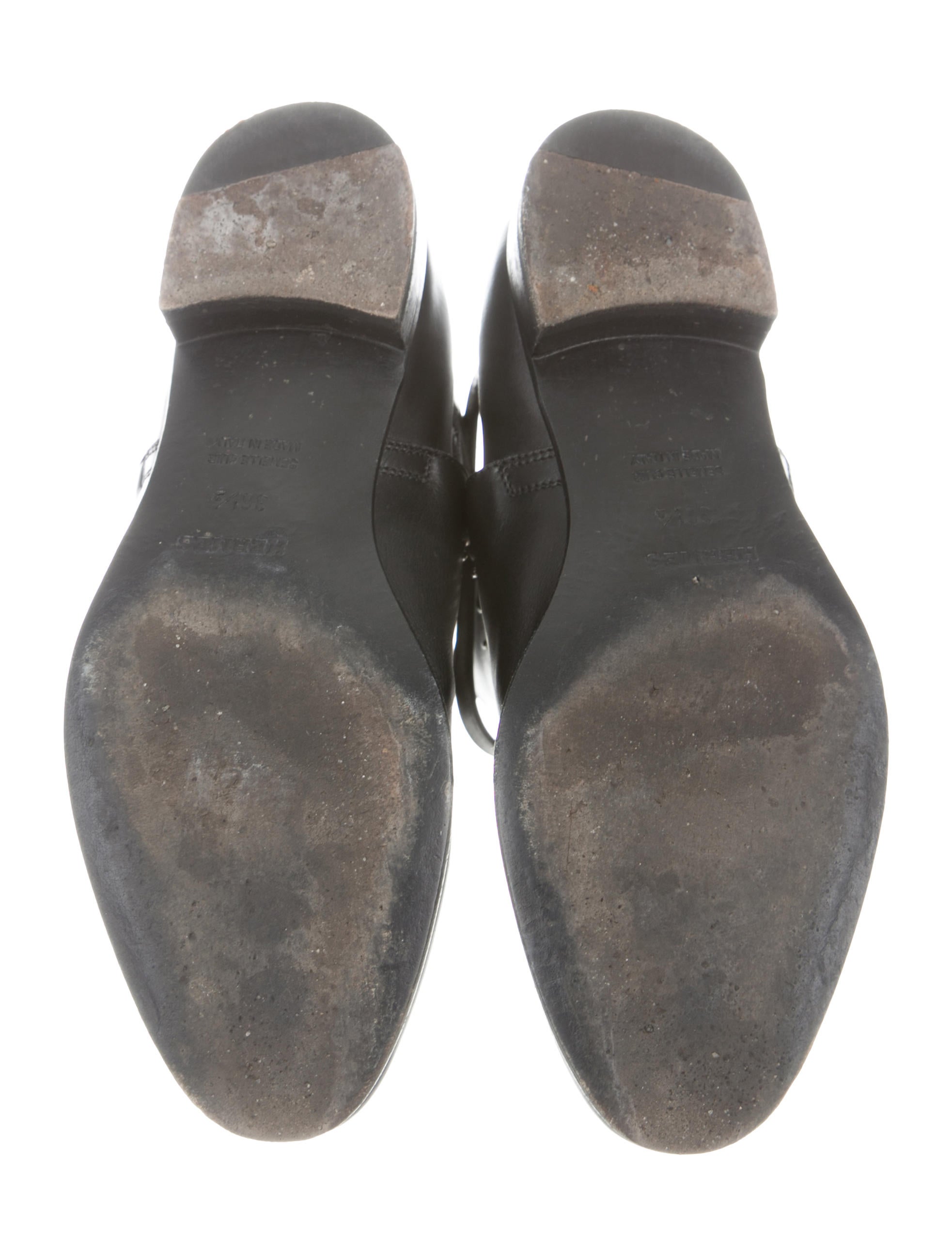 Hermès Leather Ankle Boots