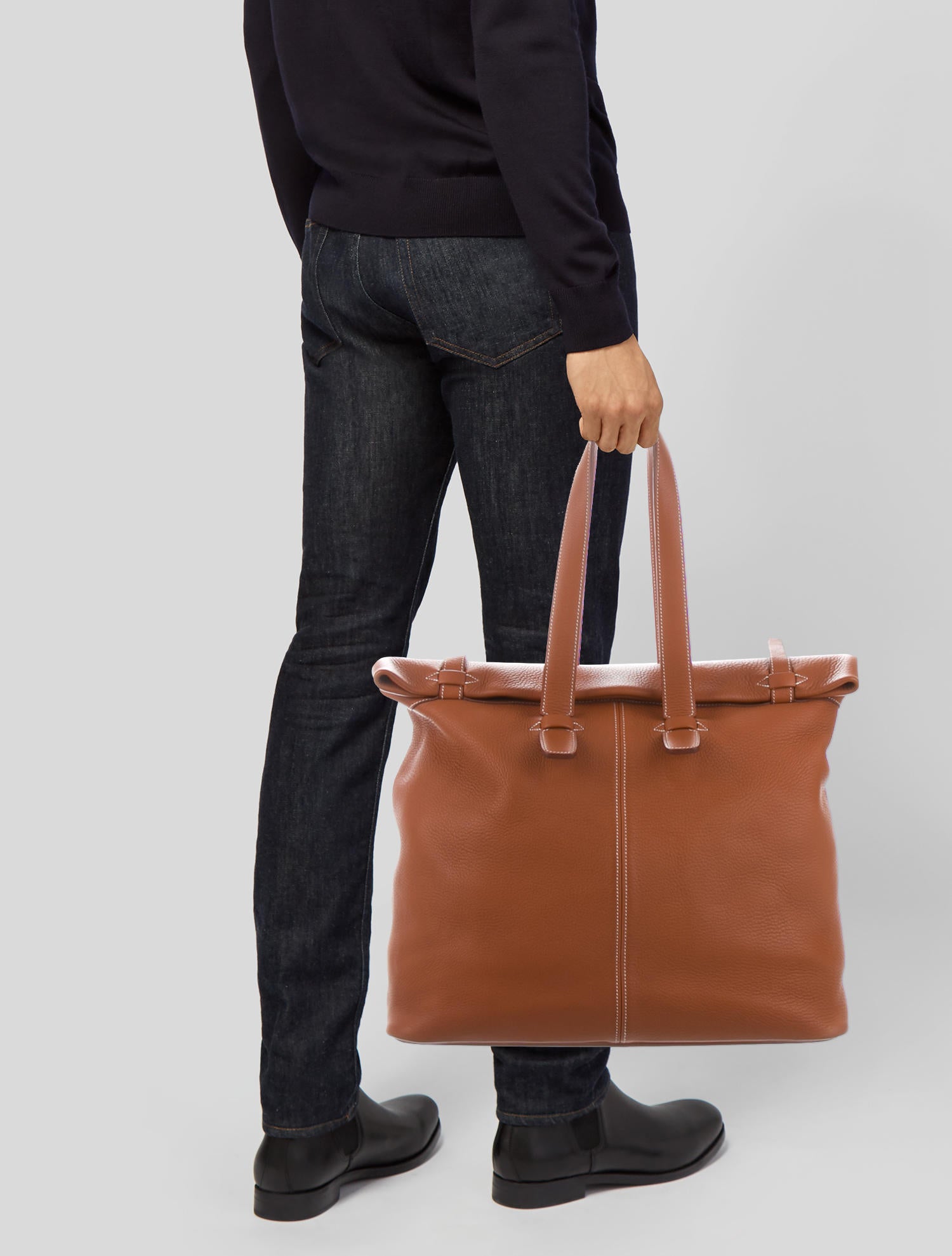 Hermès Clemence Thar Travel Bag - Orange Weekenders, Bags