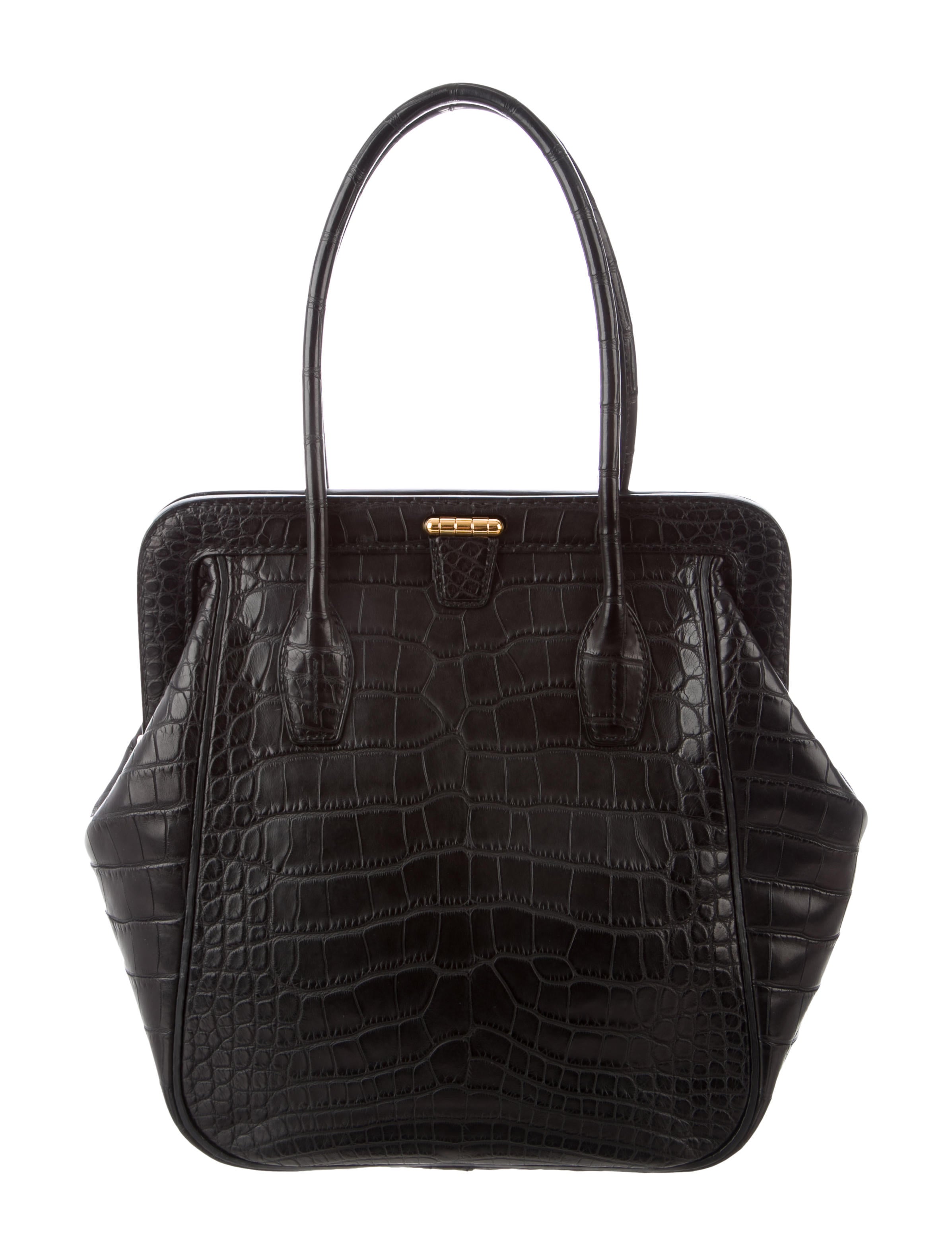 Hermès Alligator Sac Convoyeur 26 - Black Handle Bags, Handbags