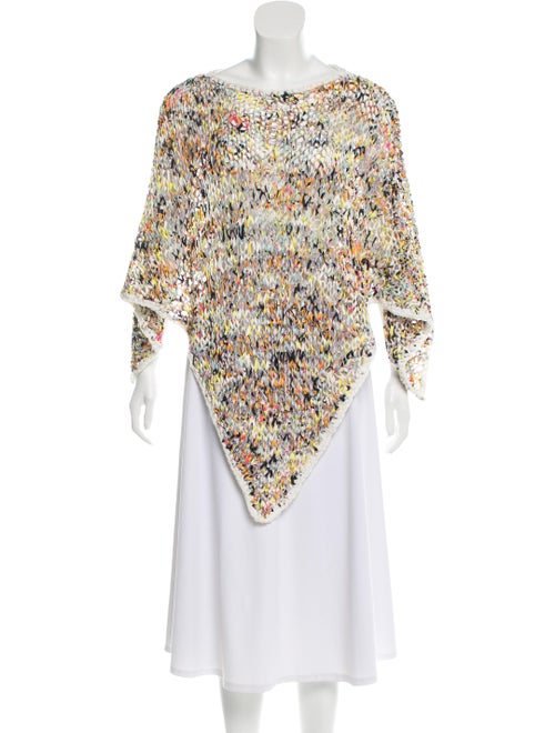 Hermès Silk Knit Poncho multicolor