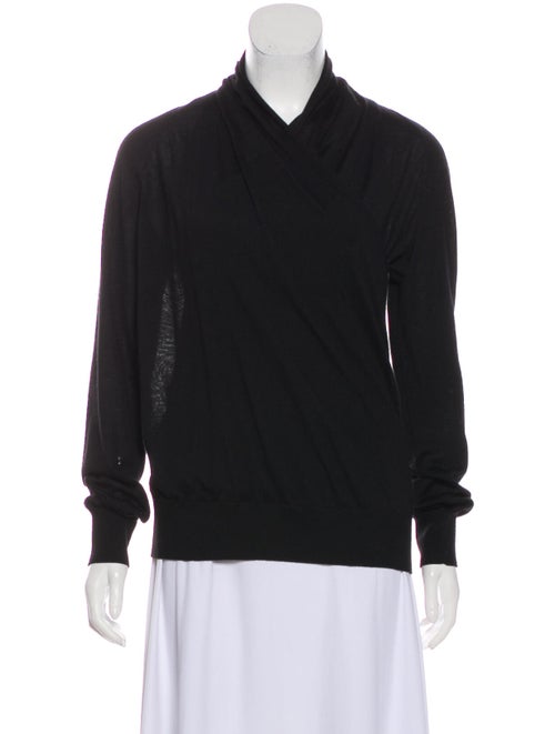 Hermès Cashmere Shawl Collar Sweater Black