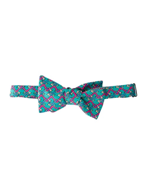 Hermès Silk Bow Tie aqua