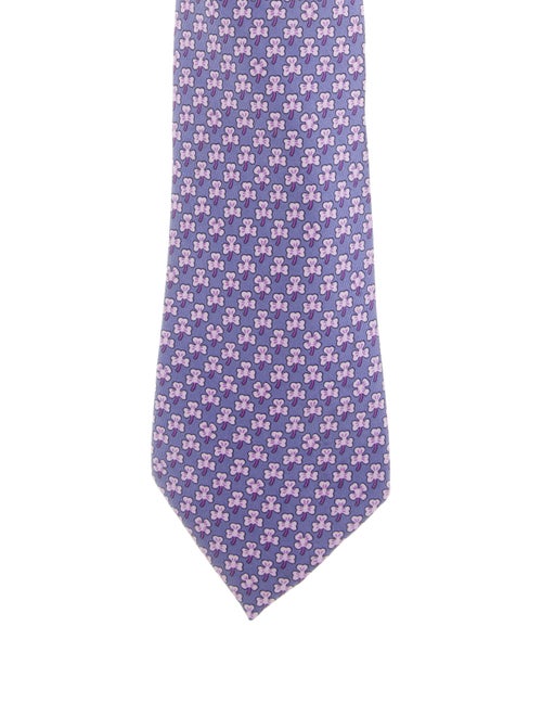 Hermès Clover Silk Tie