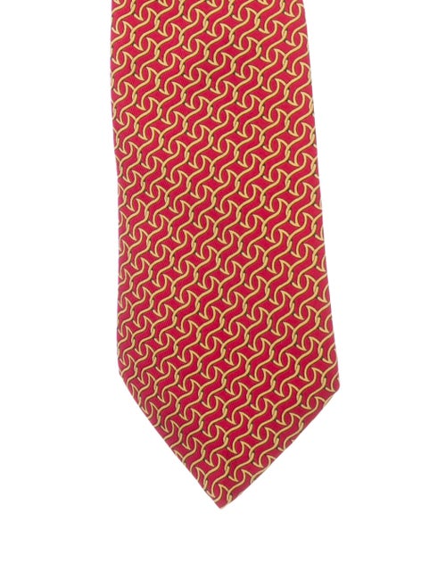 Hermès Printed Silk Tie