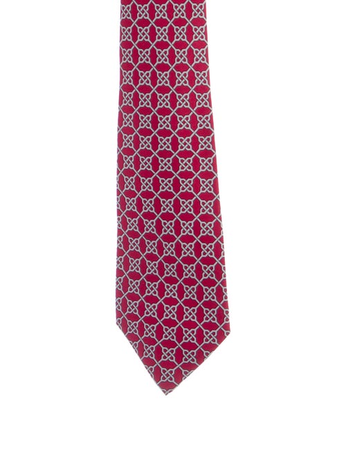 Hermès Silk Print Tie