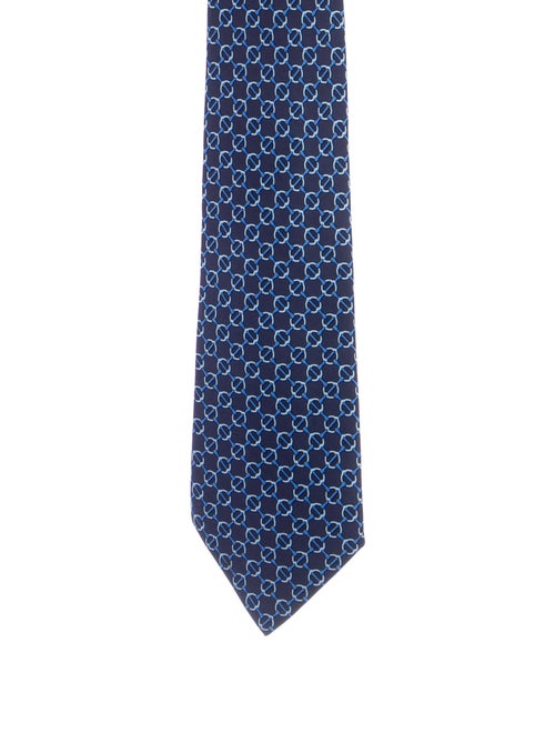 Hermès Printed Silk Tie