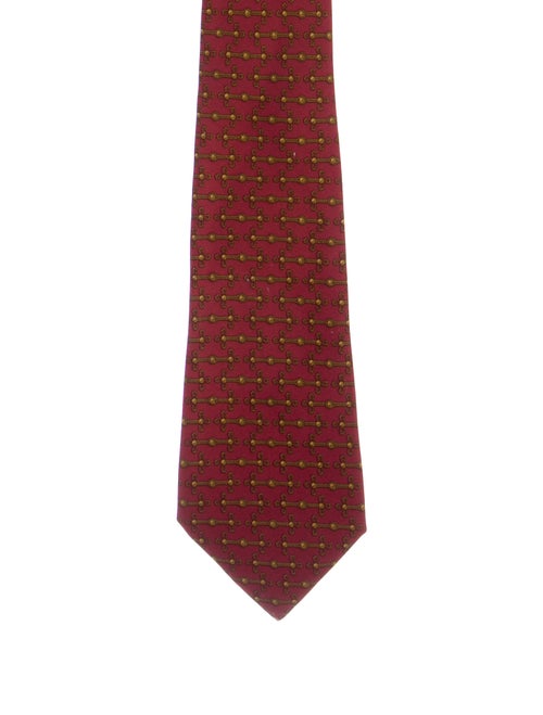 Hermès Printed Silk Tie