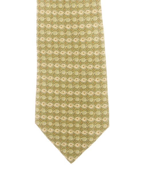 Hermès Silk Twill Tie green