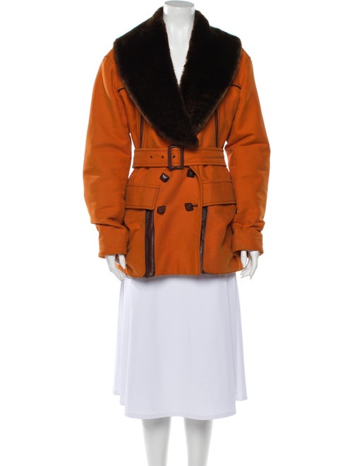 Hermès Fur Jacket Red