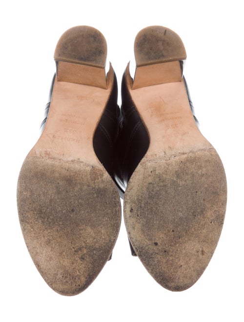 Hermès Leather Peep-Toe Boots