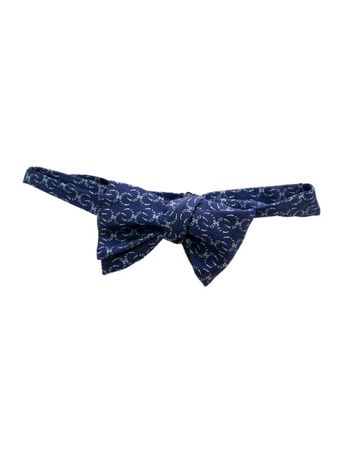 Hermès Silk Bow Tie navy
