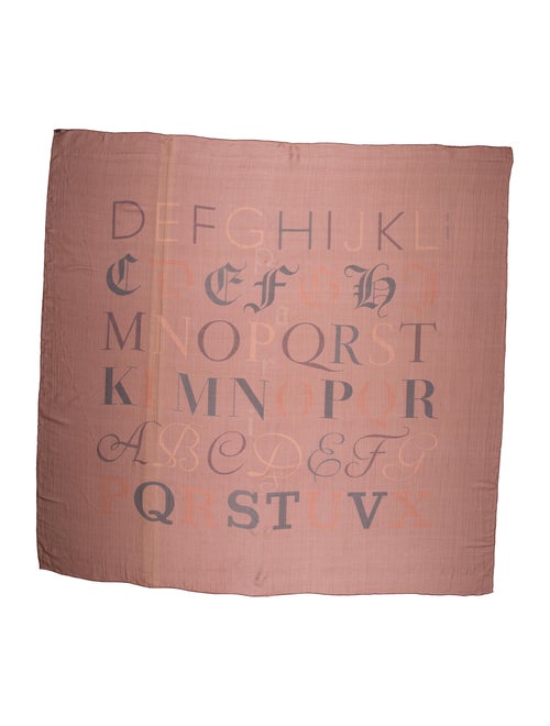 Hermès Literature Silk Mousseline Scarf Brown