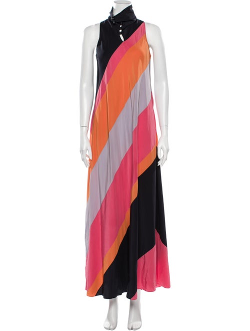 Hermès Silk Long Dress Pink