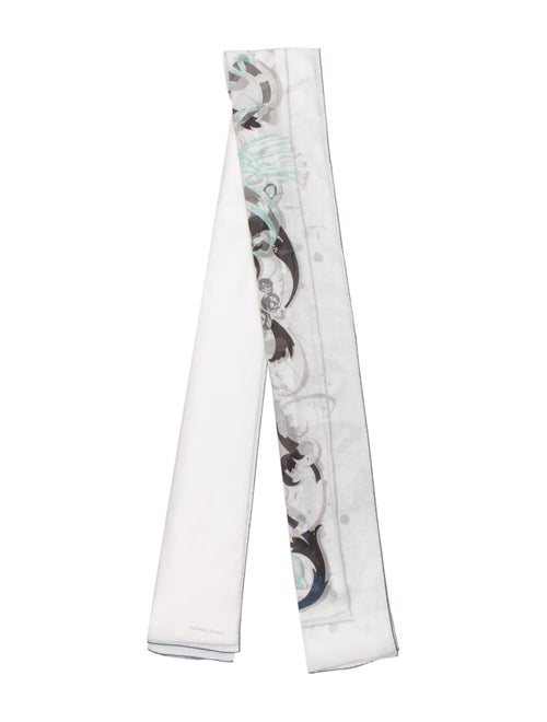 Hermès Printed Cotton Pareo White