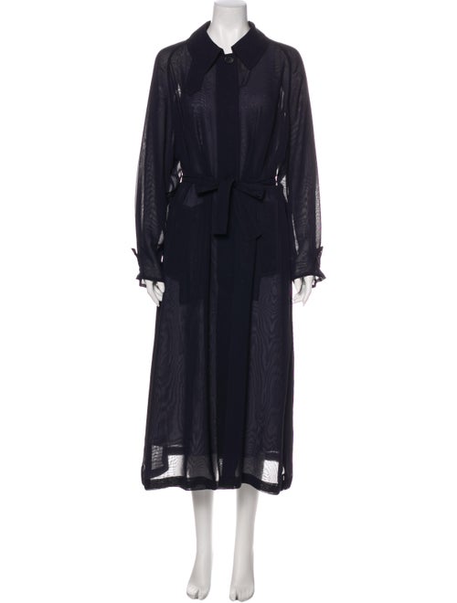 Hermès Trench Coat Blue