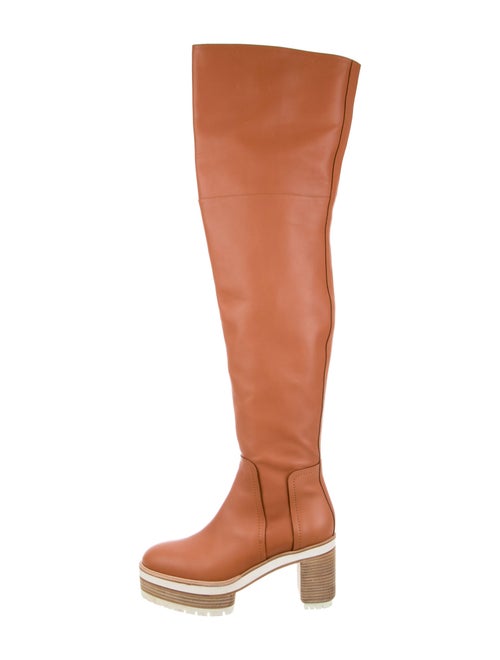 Hermès Leather Boots Pink