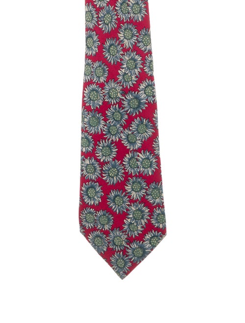 Hermès Floral Silk Tie