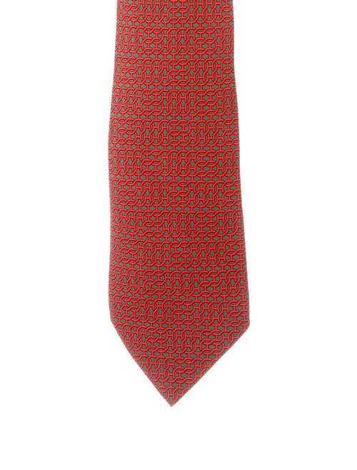 Hermès Silk Patterned Tie multicolor