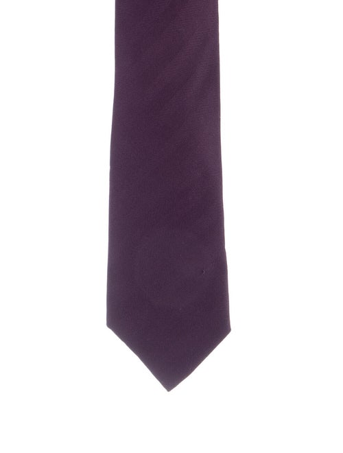 Hermès Woven Silk Tie violet