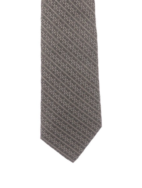 Hermès Silk Woven Tie beige