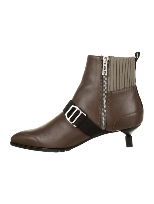 Hermès Leather Ankle Booties Brown