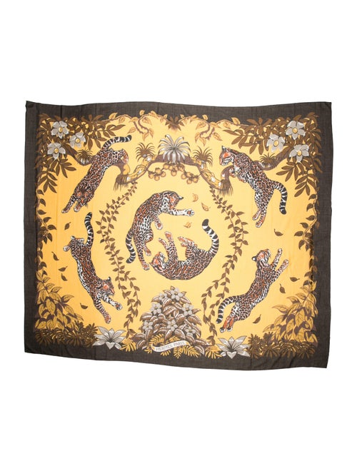 Hermès Printed Cotton Pareo multicolor