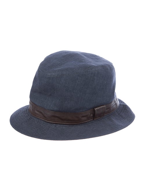 Hermès Denim Homburg Hat blue