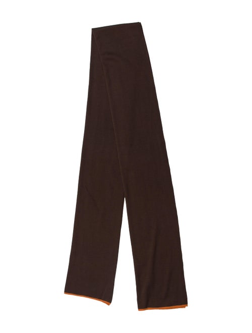 Hermès Knit Silk Muffler brown