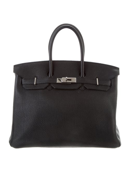 Hermès Clemence Birkin 35 Noir